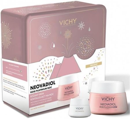 Vichy Neovadiol Rose Platinum zestaw krem rewitalizujący na noc 50 ml + na dzień 15 ml