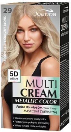 Joanna Multi Cream Metallic Color Bardzo Jasny Śnieżny Blond