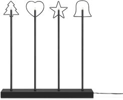 Zdjęcie Świecznik GINGER metal czarny 29 x 48 cm     - Mikstat