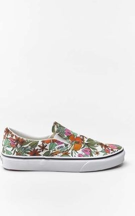 Vans Women's Classic Slip-On Multi Tropic/Bit of Blue-True White