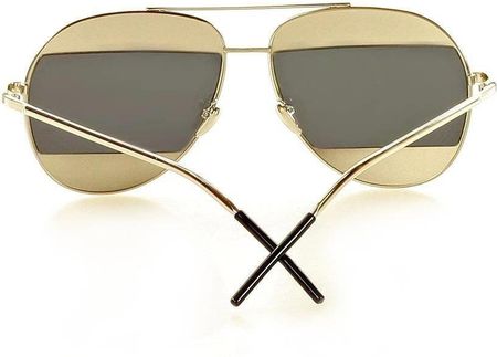 Nowoczesne okulary przeciwsłoneczne pilotki MAZZINI AVIATOR SPLIT srebrny