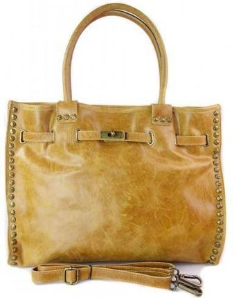 Duża pojemna torba na ramię Shopper Bag camel SB577C