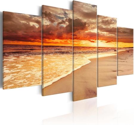 Artgeist Obraz Morze Piękny Zachód Słońca 100X50