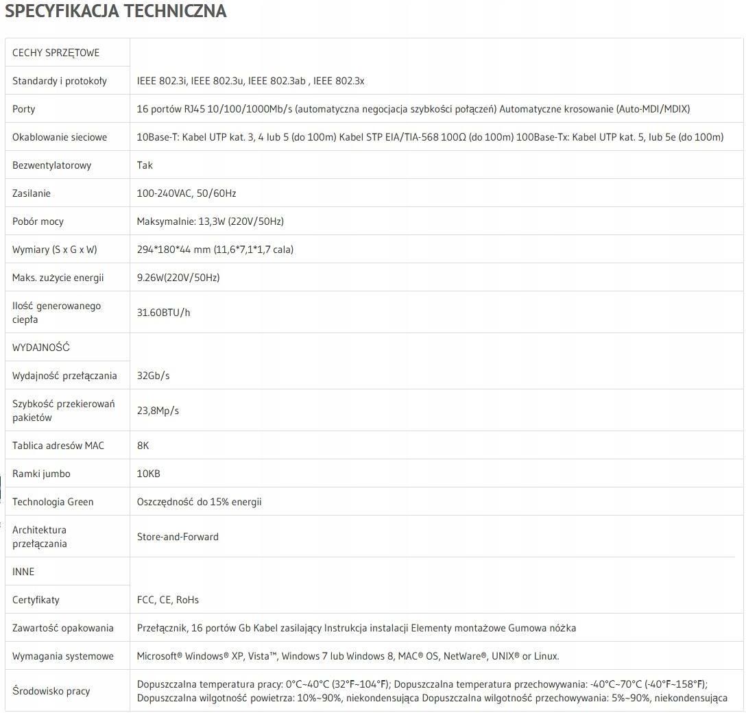 Tp-Link TL-SG1016D