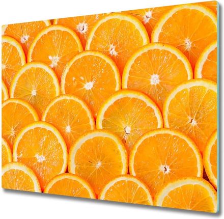Tulup Deska do krojenia Plastry pomarańczy 60x52cm (PLDKNN82047146)