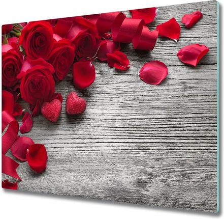 Tulup Deska do krojenia Czerwone róże 60x52cm (PLDKNN99989329)