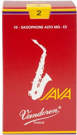 Stroiki do saksofonu altowego Vandoren Java Red - opakowanie 10 sztuk 2.5