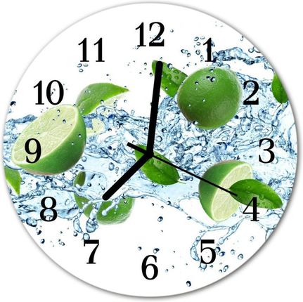 Tulup Zegar szklany okrągły Limonka fi30cm (PLZSO30NN54725576)
