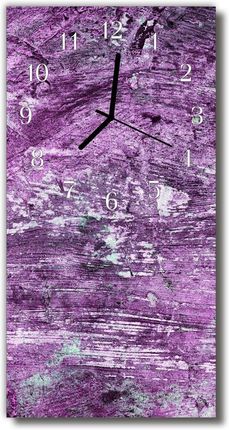 Tulup Zegar Szklany Pionowy Drewno purpurowy 30x60cm (PLZSV30X60NN37474293)