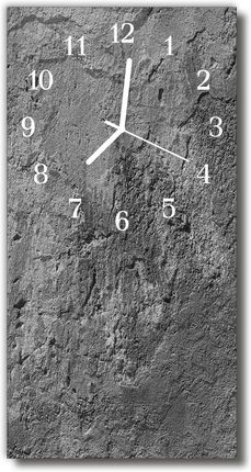 Tulup Zegar Szklany Pionowy Betonowy mur szary 30x60cm (PLZSV30X60NN65272625)
