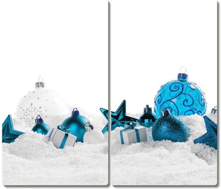 Tulup Deska kuchenna Bombki Święta Ozdoby Śnieg 2x30x52cm (DK295602591)