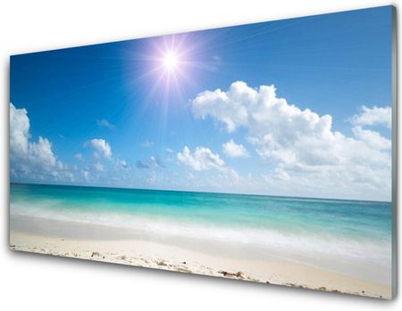 Tulup Obraz Akrylowy Morze Plaża Słońce Krajobraz 140x70cm (PLOAHNN169622306)