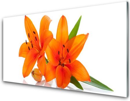 Tulup Panel Kuchenny Pomarańczowe Roślina Kwiaty 125x50cm (PLPKNN108731360)