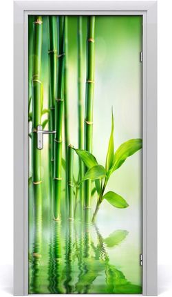 Tulup Nalepka Naklejka fototapeta na drzwi Bambus w wodzie 75x205cm (DOORSTICKERF120328411)
