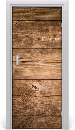 Tulup Naklejka fototapeta na drzwi Drewniane tło 75x205cm (DOORSTICKERF121712969)