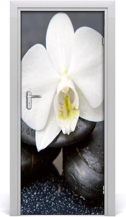 Tulup Nalepka Naklejka fototapeta na drzwi Orchidea zen 75x205cm (DOORSTICKERF143014442)