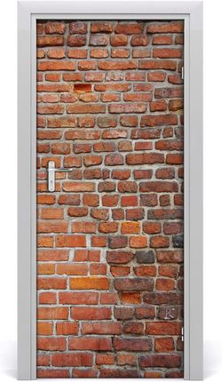 Tulup Naklejka fototapeta na drzwi Ceglana ściana 75x205cm (DOORSTICKERF33247494)