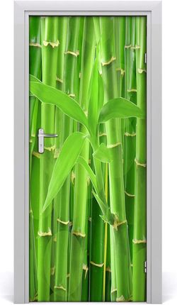 Tulup Okleina Naklejka fototapeta na drzwi Bambusowy las 95x205cm (DOORSTICKERF36350386)