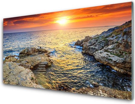 Tulup Obraz Akrylowy Morze Słońce Krajobraz 140x70cm (PLOAHNN293831582)