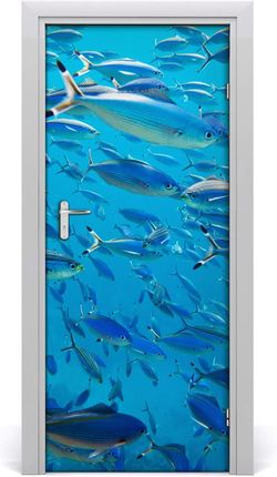 Tulup Naklejka samoprzylepna na drzwi Koralowe ryby 75x205cm (DOORSTICKERF39421860)