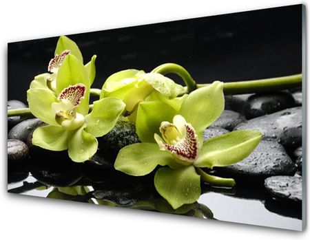 Tulup Obraz Szklany Kwiat Orchidea Roślina 120x60cm (OSHNN53577538)