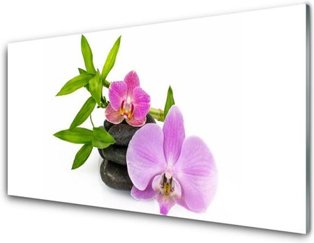 Tulup Obraz Szklany Kwiat Orchidea Roślina 125x50cm (OSHNN60228573)