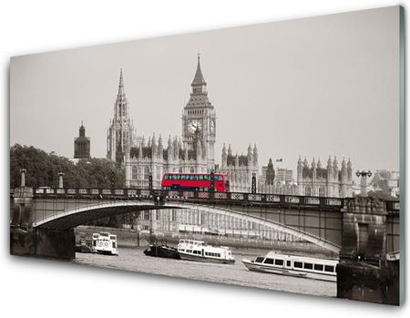 Tulup Obraz Szklany Most Londyn Big Ben 100x50cm (OSHNN62039430)