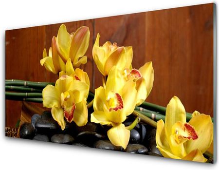 Tulup Obraz Szklany Kwiat Storczyk Roślina 125x50cm (OSHNN62434091)