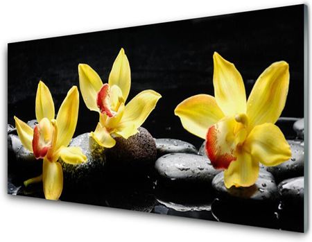 Tulup Obraz Szklany Kwiat Orchidea Roślina 120x60cm (OSHNN64346670)