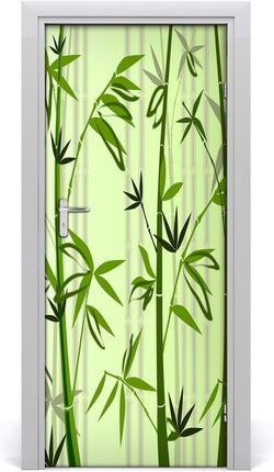 Tulup Naklejka samoprzylepna okleina na drzwi Bambus 75x205cm (DOORSTICKERF81290277)