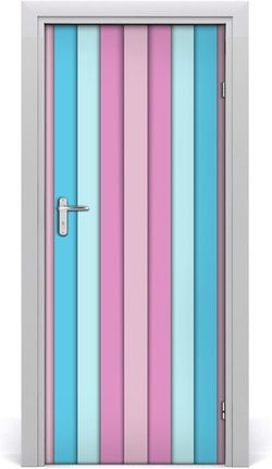 Tulup Naklejka fototapeta na drzwi Kolorowe paski 85x205cm (DOORSTICKERF82682743)