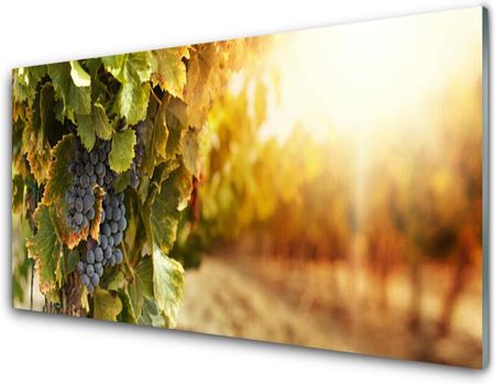 Tulup Obraz Akrylowy Winogrona Liście Kuchnia 100x50cm (PLOAHNN45924022)