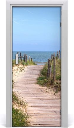 Tulup Naklejka fototapeta na drzwi Ścieżka na plażę 75x205cm (DOORSTICKERF84956196)