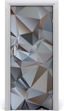Tulup Naklejka samoprzylepna na drzwi Abstrakcja trójkąty 75x205cm (DOORSTICKERF93268877)