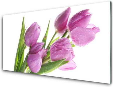 Tulup Panel Szklany Tulipany Kwiaty Roślina 125x50cm (PLPKNN50768783)