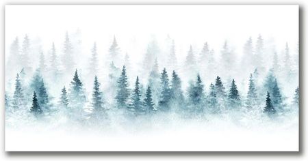 Tulup Obraz na Płótnie Las Choinki Święta Śnieg 100x50cm (OCH293361028)