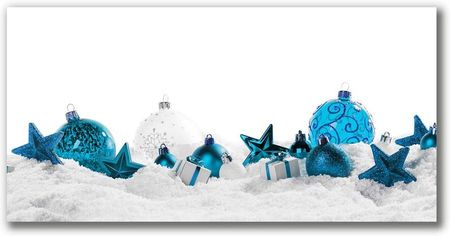 Tulup Obraz Canvas Bombki Święta Ozdoby Śnieg 100x50cm (OCH295602591)
