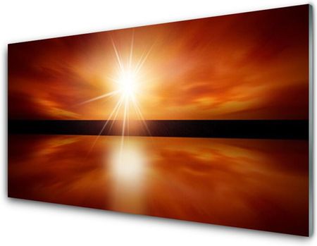 Tulup Panel Szklany Słońce Niebo Woda Krajobraz 140x70cm (PLPKNN57836446)