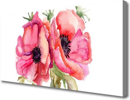 Tulup Obraz na Płótnie Kwiaty Akwarele 125x50cm (OCHNN117897229)