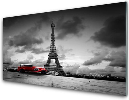 Tulup Panel Szklany Wieża Eiffla Paryż Widok 100x50cm (PLPKNN76327230)