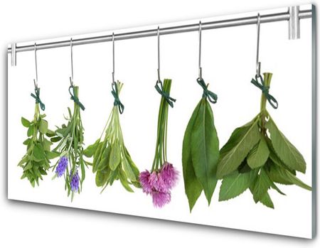Tulup Panel Szklany Zioła Suszone Liście Kwiaty 120x60cm (PLPKNN81514702)
