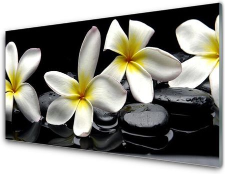 Tulup Panel Szklany Piękny Kwiat Plumeria 125x50cm (PLPKNN84326506)