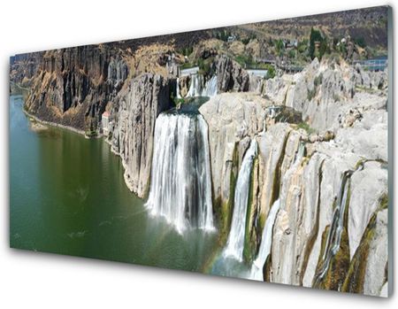 Tulup Obraz Akrylowy Wodospad Jezioro Krajobraz 100x50cm (PLOAHNN13639506)