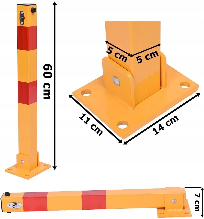 GOCKOWIAK BLOKADA PARKINGOWA SKŁADANA SŁUPEK PARKINGOWY