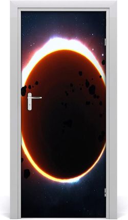 Tulup Fototapeta samoprzylepna na drzwi Zaćmienie słońca 75x205cm (DOORSTICKERF103266485)