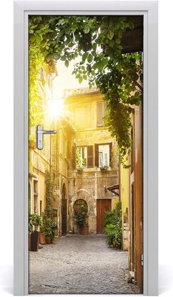 Tulup Fototapeta samoprzylepna na drzwi Włoskie uliczki 85x205cm (DOORSTICKERF116304208)