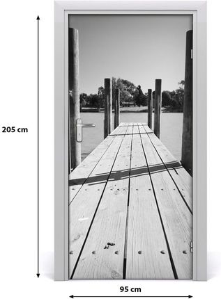 Tulup Fototapeta samoprzylepna na drzwi Drewniane molo 85x205cm (DOORSTICKERF62200965)