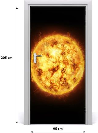 Tulup Fototapeta samoprzylepna na drzwi Słońce 95x205cm (DOORSTICKERF80685077)