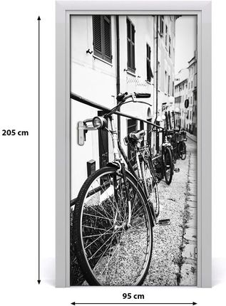 Tulup Fototapeta samoprzylepna na drzwi Miejskie rowery 85x205cm (DOORSTICKERF96639477)