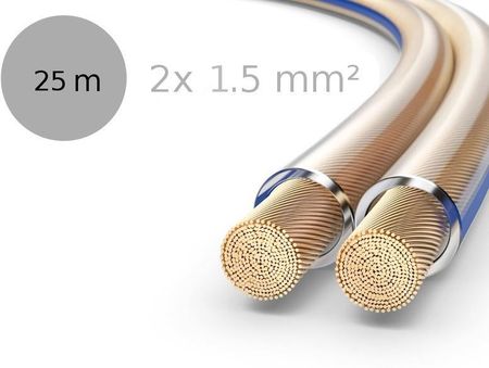 PureLink SESP000-025 - Kabel głośnikowy OFC, 2x1.5 mm², długość 25 metrów